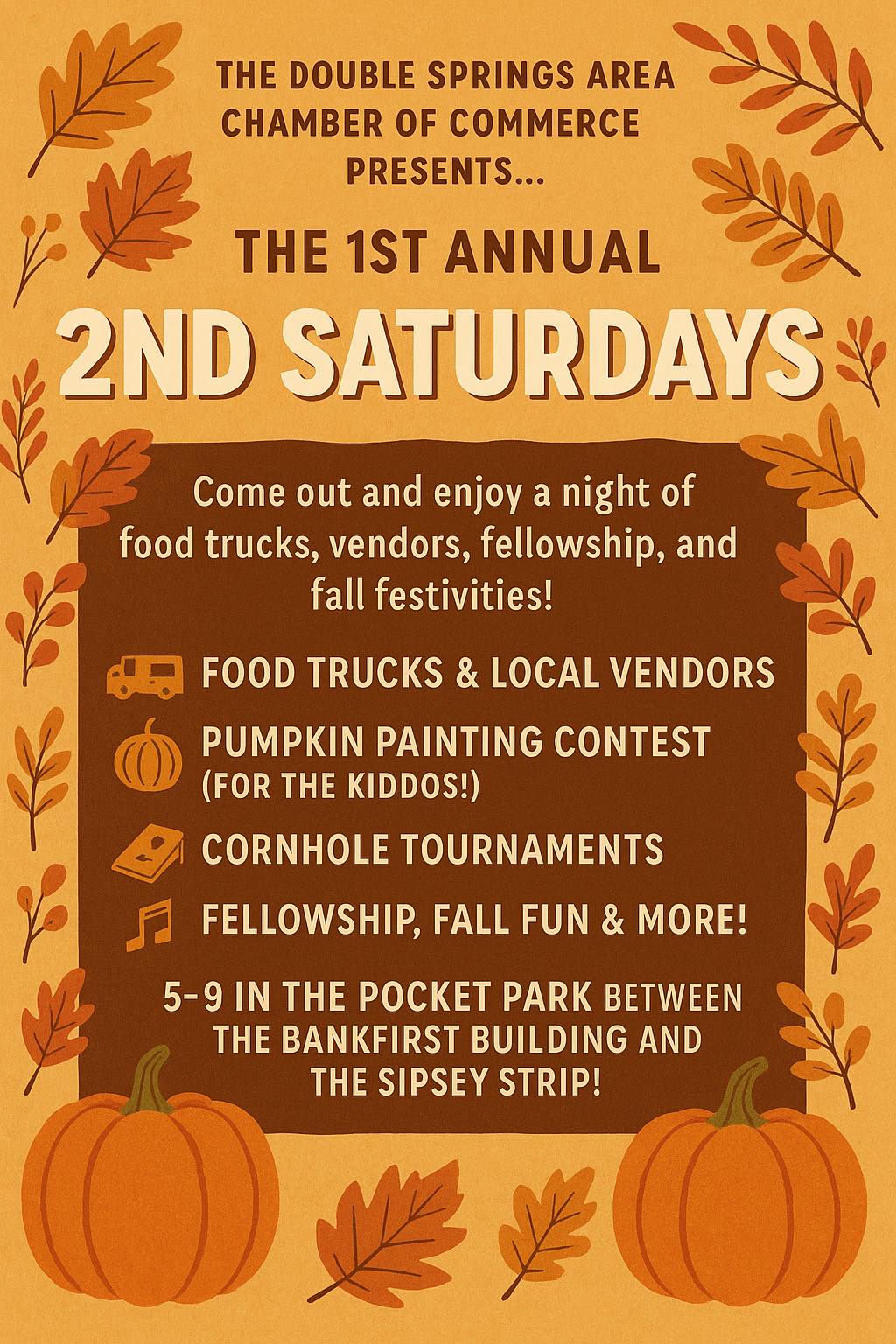 2nd Saturdays Vendor Fee